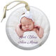 Photo Plus Text Glass Ornament Image 6 of 10